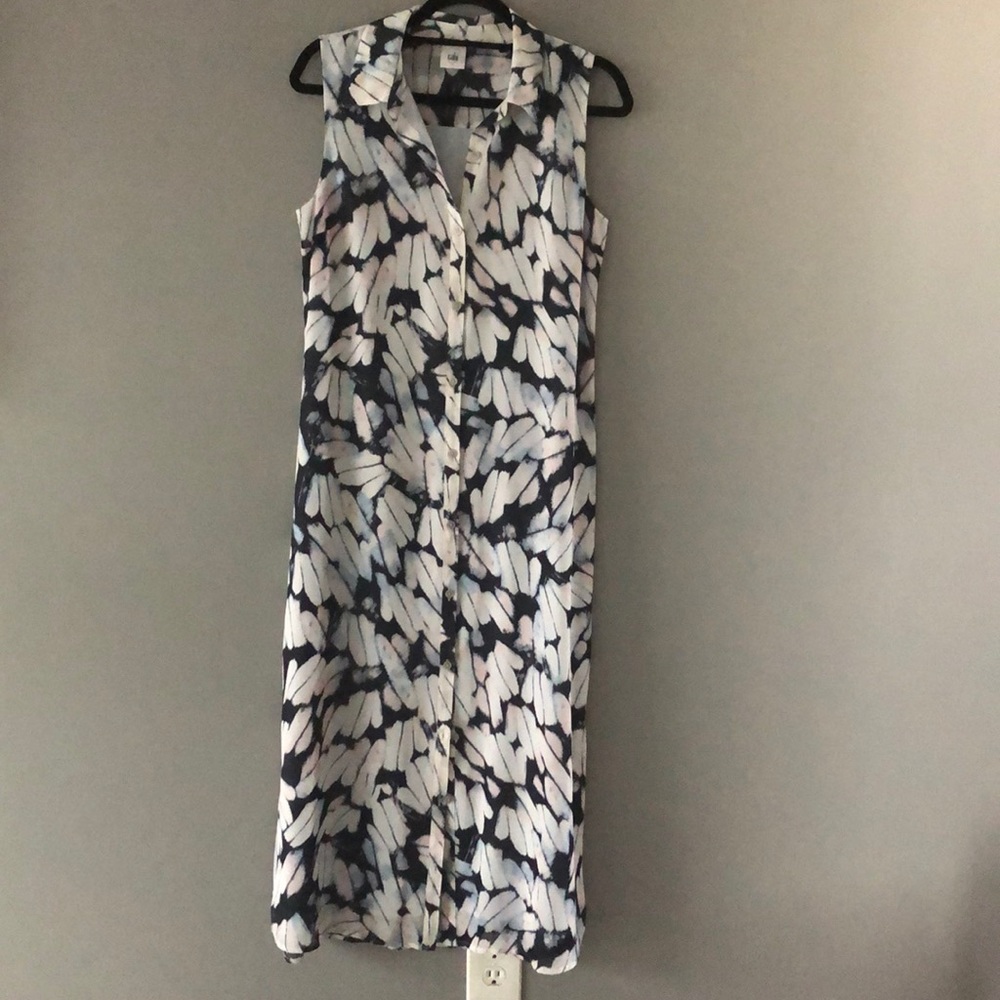 Cabi Tie Die Blue Dress